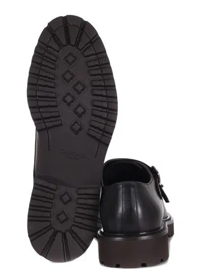 Doucal's Leather Monk-strap In Brown