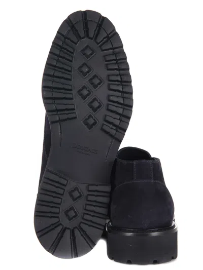 Doucal's Chukka Adler Loafers With Smooth Suede Finish In Black