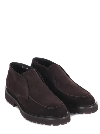 Doucal's Sneaker Chukka Parabout (gm) Brown+brown Sole In Brown