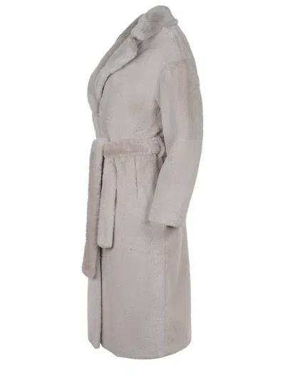 Herno Coat In Neutral