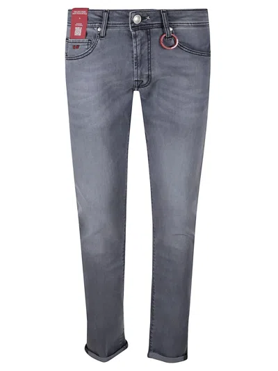 Tramarossa Slim-fit Grey Denim Jeans In Gray