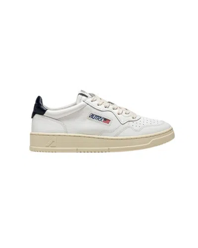 Autry Medalist Low Sneakers In White Leather-space In White
