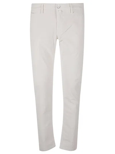 Jacob Cohen Slim-fit White Jeans With Classic Five-pocket Design In White