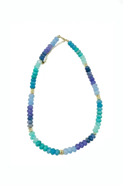 Gemelli Women's Kerry Necklace Beaded Necklace In Kerry/green/blue In Multi