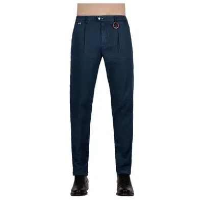 Tramarossa Blue Cotton Pant In Blue