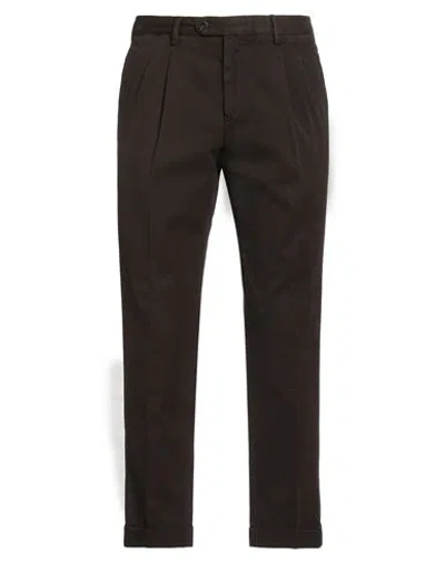 Drumohr Man Pants Dark Brown Size 40 Cotton In Brown