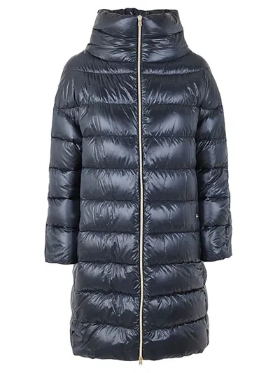 Herno Matilde Nylon Ultralight Mid Down Jacket In Black