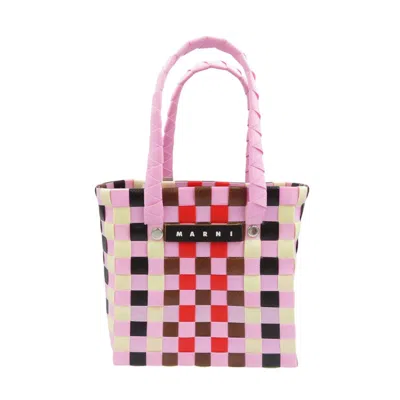 Pre-owned Marni Pink Color Polypropylene Leather Handbag () In Multi