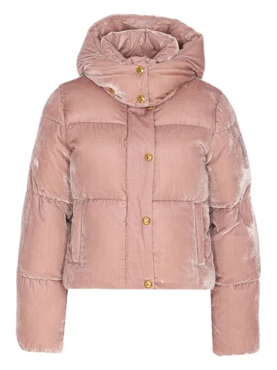 Elisabetta Franchi Tailored Jacket With Structured Shoulders In Pink