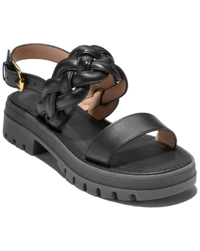 Cole Haan Cressida Leather Sandal In Black
