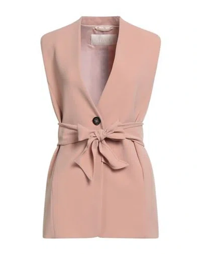 Iblues I Blues Woman Blazer Apricot Size 6 Triacetate, Polyester In Neutral