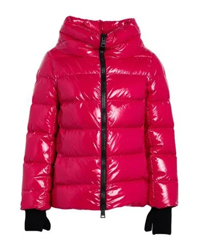 Herno Woman Puffer Fuchsia Size 6 Polyamide In Pink