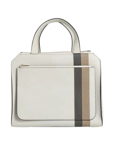Valextra Woman Handbag Light Grey Size - Calfskin In Gray