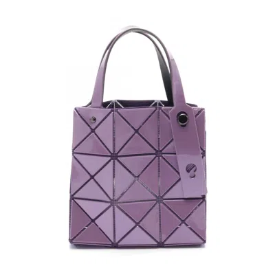 Pre-owned Issey Miyake Coated Canvas Handbag () In Purple