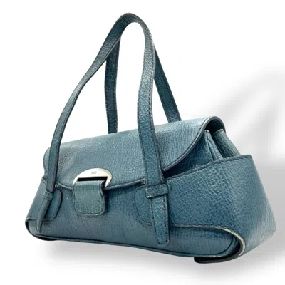 Pre-owned Tod's Leather Handbag () In Blue