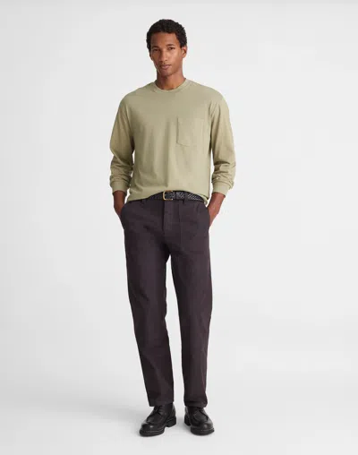 Madewell The Vintage Long-sleeve Pocket Tee In Green