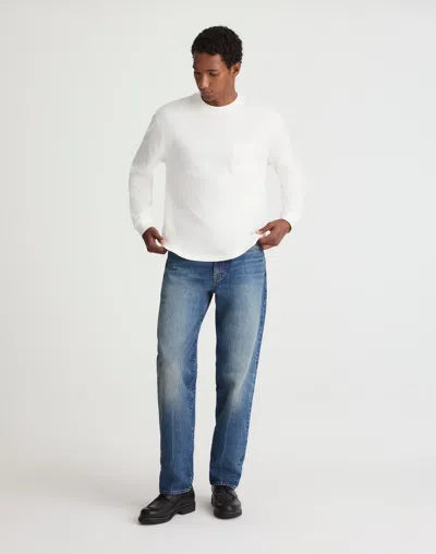 Madewell The Vintage Long-sleeve Pocket Tee In White