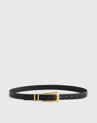 Madewell Elongated-buckle Belt In Black