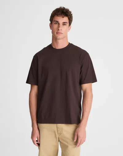 Madewell Garment-dyed Allday Crewneck Tee In Dark Carob