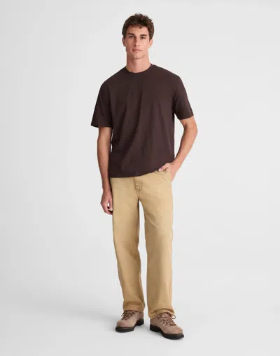 Madewell Garment-dyed Allday Crewneck Tee In Dark Carob