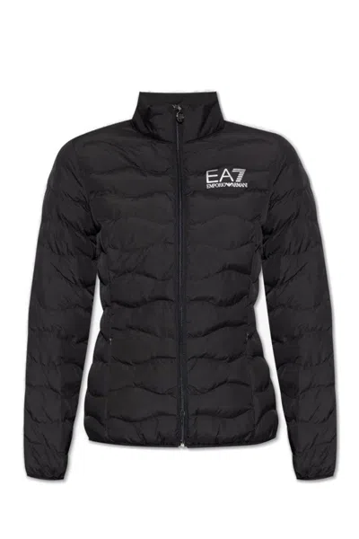 Ea7 Train Core Eco Down Jacket In Black