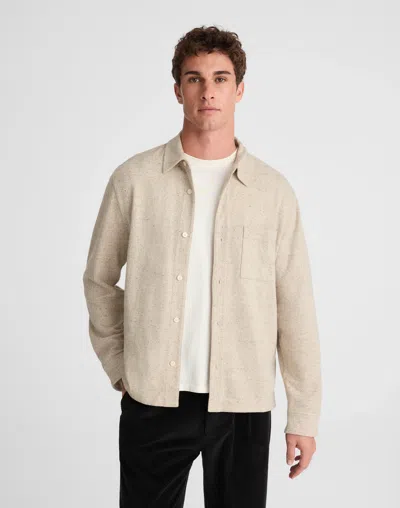 Madewell The Devoe Knit Shirt In Neutral