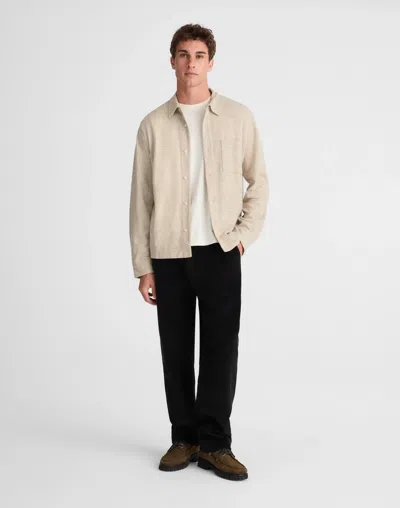 Madewell The Devoe Knit Shirt In Neutral