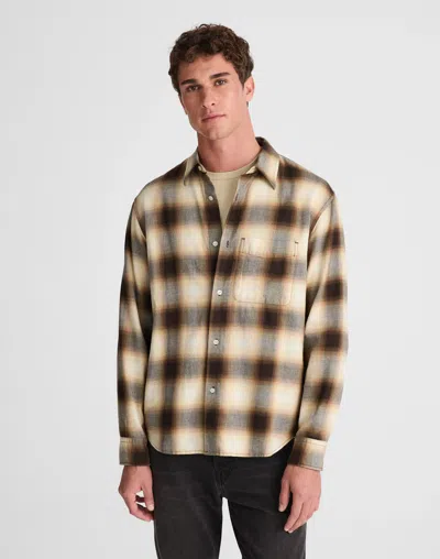 Madewell Lightweight Flannel Button-up Shirt In Multi