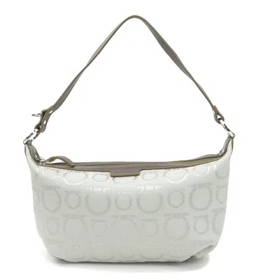 Pre-owned Ferragamo Nylon Canvas Leather Handbag () In Multi