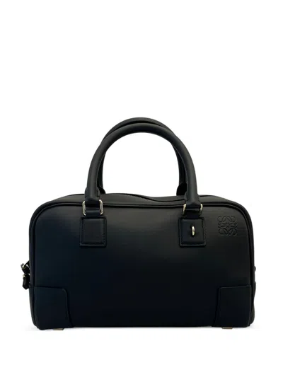 Loewe Amazona 23 Cropped Bag In Calfskin Nappa In Black
