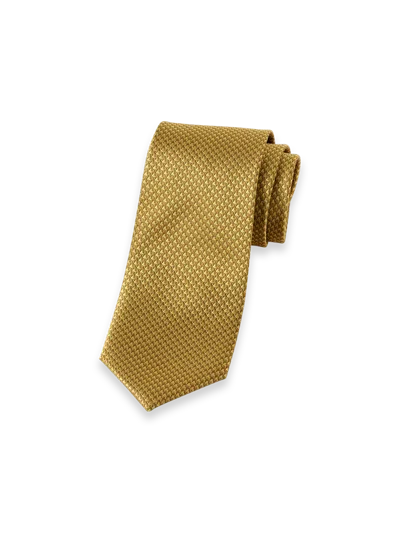 Paul Fredrick Houndstooth Woven Silk Tie In Yellow
