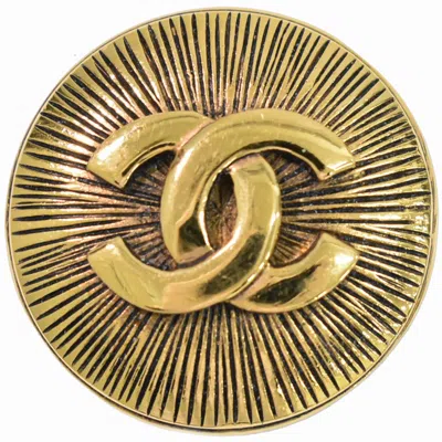Pre-owned Chanel Cc Brooch Metal _plated Brooch Jewelry () In Gold