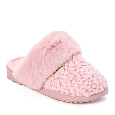 Dearfoams Courtney Knit Scuff Slipper In Pink