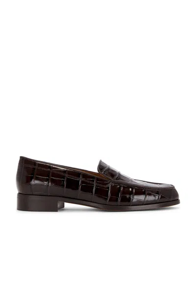 Emme Parsons Danielle Loafer In Espresso Croco