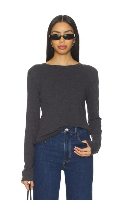 Free People Nova Long Sleeve Tee In Gray