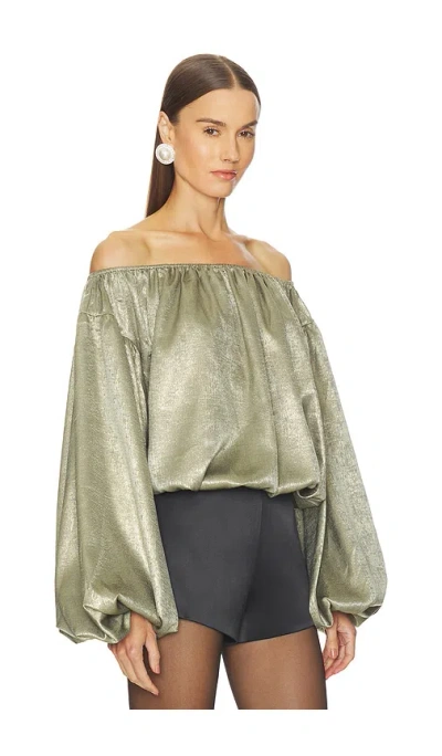 Caroline Constas Andros Top In Green