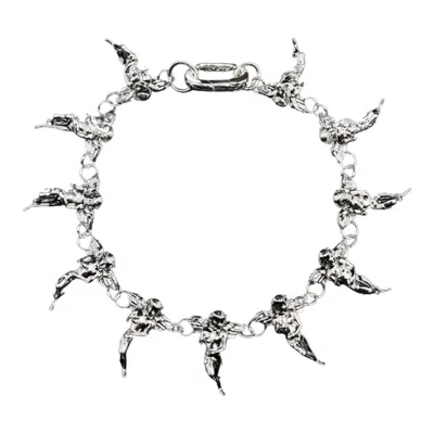 Light Source Angel Bracelet In Metallic