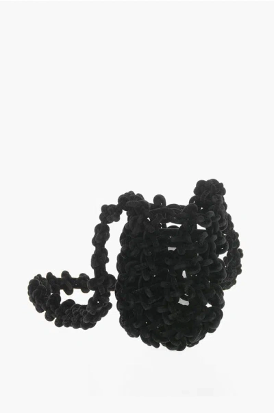 Kara Knot Tech Pouch Shoulder Bag In Black