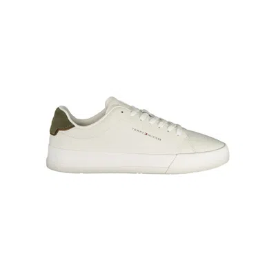 Tommy Hilfiger White Leather Men Sneaker In White