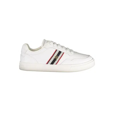 Tommy Hilfiger White Leather Women Sneaker In White