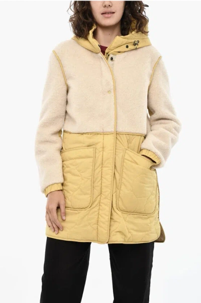 Woolrich Quilted Alba Padded Jacket With Fleeced Details In Neutral