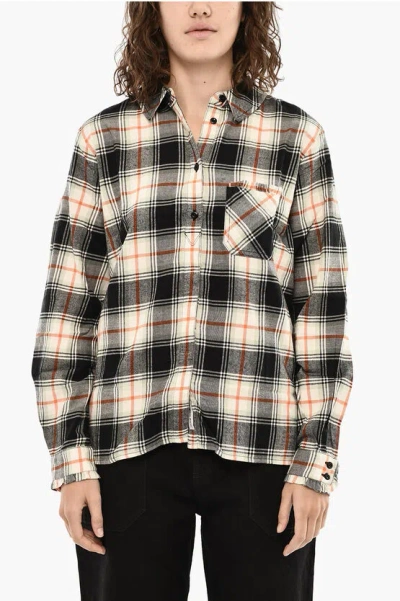Woolrich Plaid Check Shirt With Breast Pocket In Multi