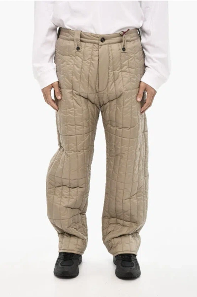 Woolrich Aime' Leon Dore Quilted And Padded Ski Pants In Neutral