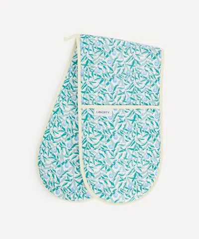 Liberty Joyous Juniper Double Oven Mitt In Green