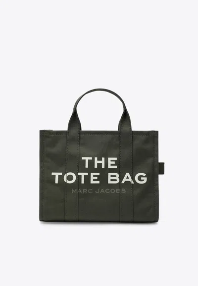 Marc Jacobs Medium Canvas Tote Bag With Side Handle In Green