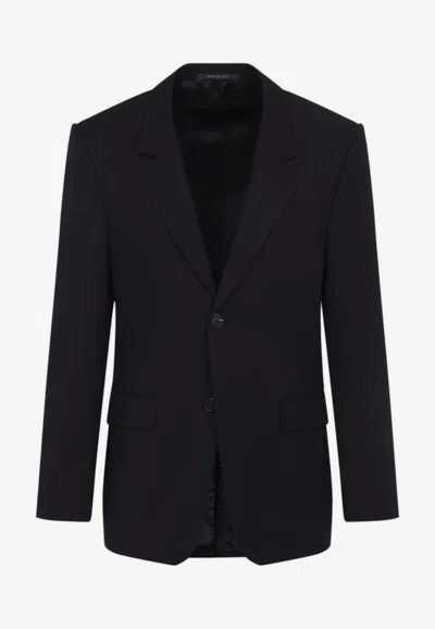 Balenciaga Long Sleeve Single Breasted Tailored Jacket In Black