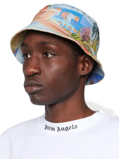 Les Benjamins Printed Bucket Hat In Multi