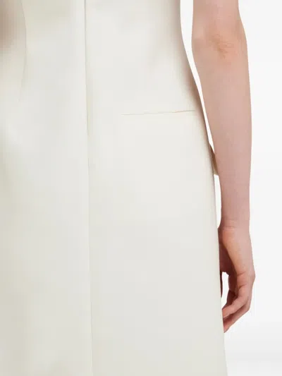 Ferragamo Pleated Sleeveless Mini Dress In Animal Print