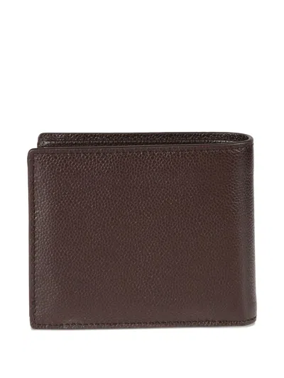 Tod's Logo Plaque Wallet In Brown