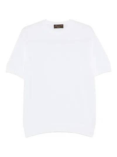 Doriani Cashmere Short-sleeved T-shirt In White
